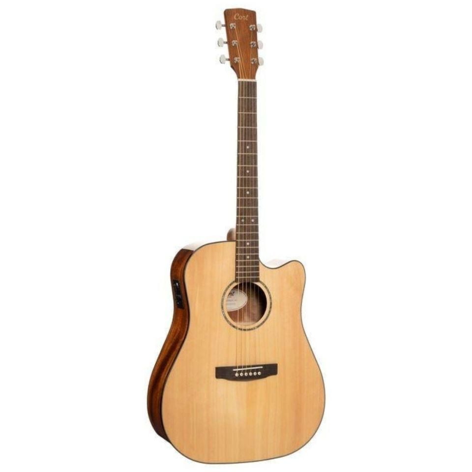 CORT EARTH60CENAT ELEKTRO AKUSTİK GİTAR, NATUREL, CUTAWAY