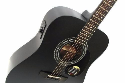 Cort Elektro Akustik Gitar AD810E-BKS