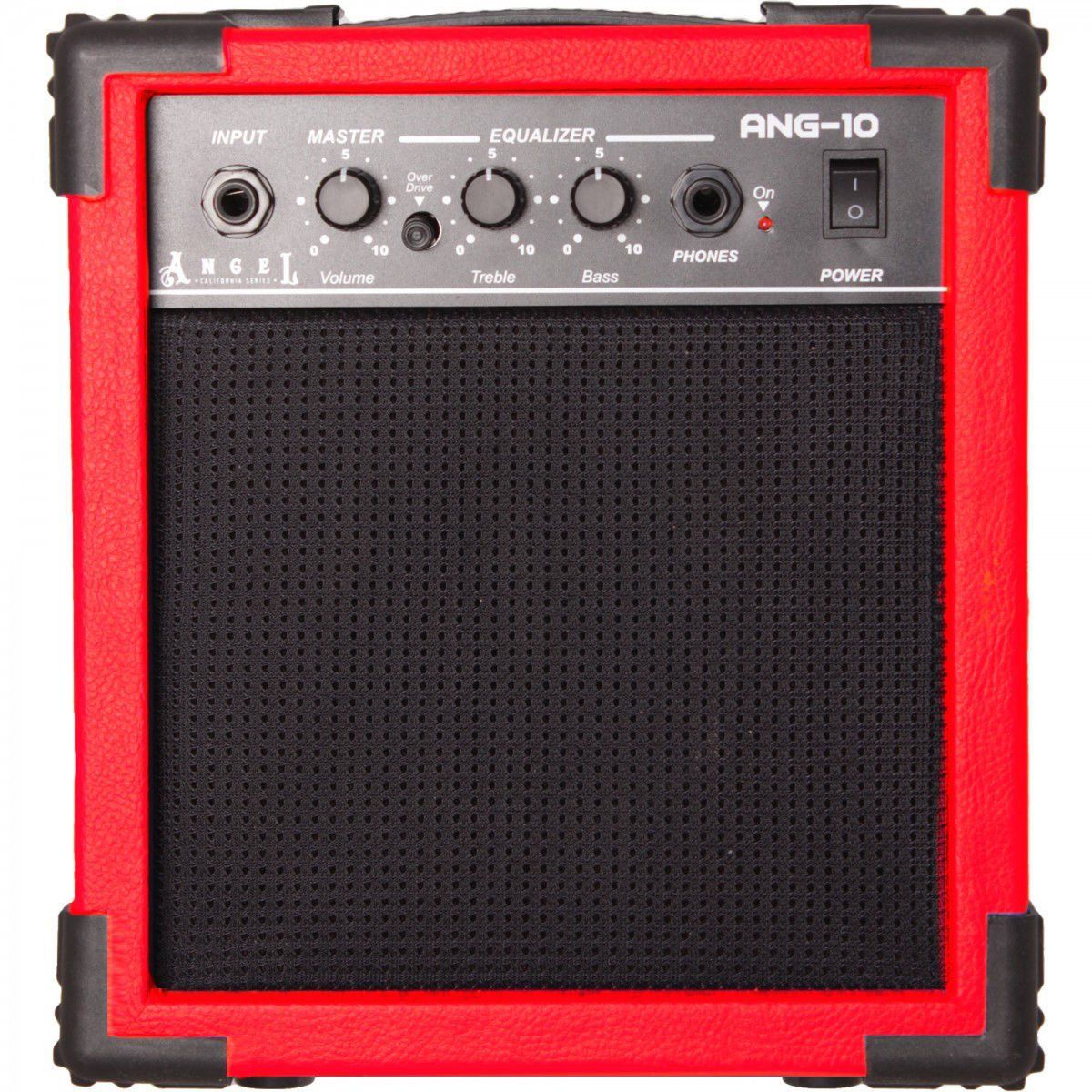 Angel Elektro Gitar Amfisi Kırmızı 10 Watt