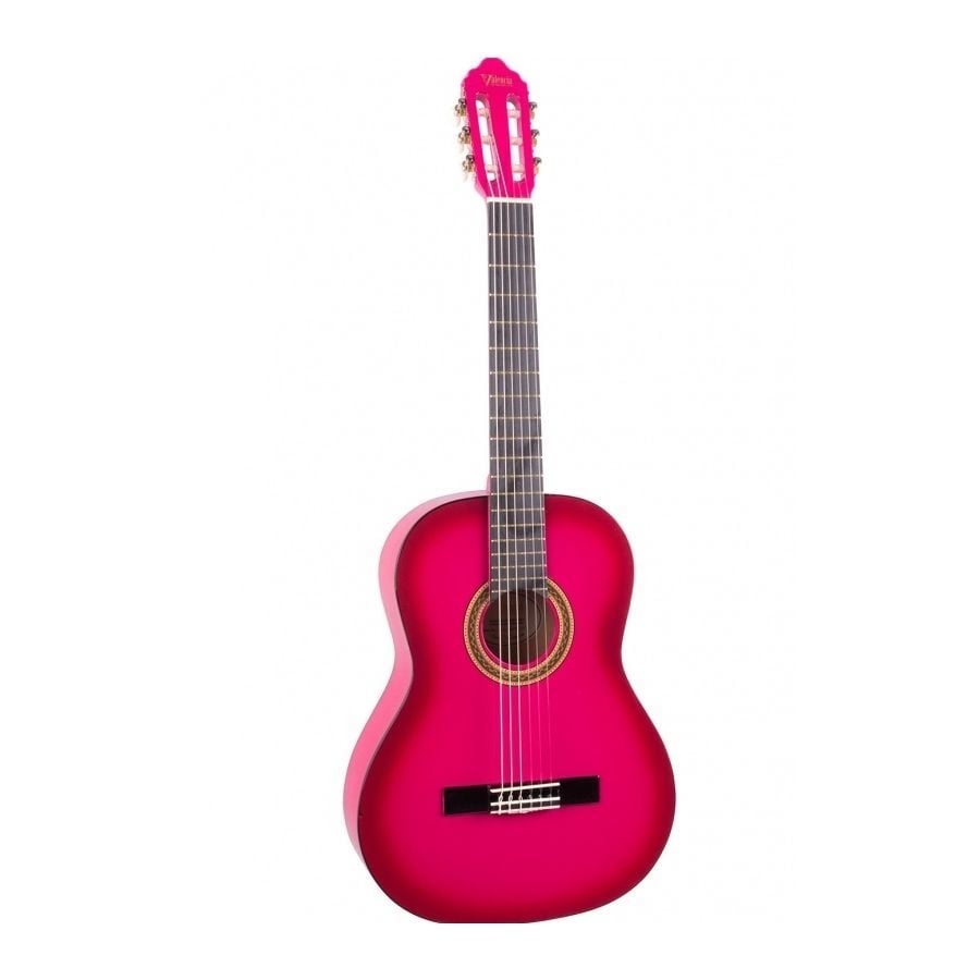 VALENCIA KLASİK GİTAR SAP ÇELİKLİ 3/4 PEMBE SUNBURST
