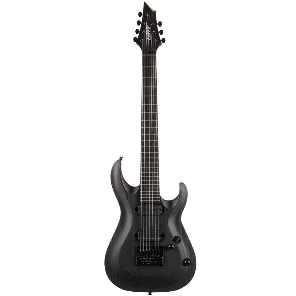 CORT KX707 EVERTUNE OPBKW ELEKTRO GİTAR, 7 TELLİ, OPEN PORE BLACK, ÇANTALI