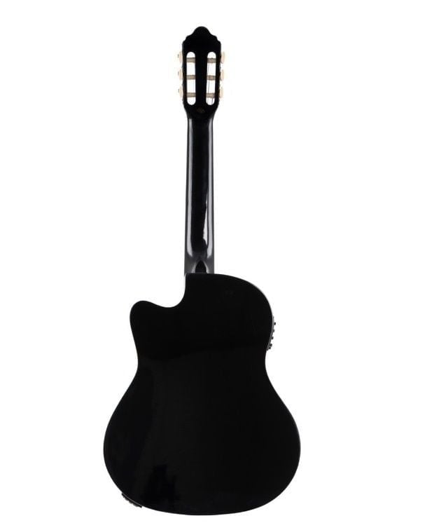 VALENCIA ELEKTRO KLASİK GİTAR SAP ÇELİKLİ 4/4 SİYAH