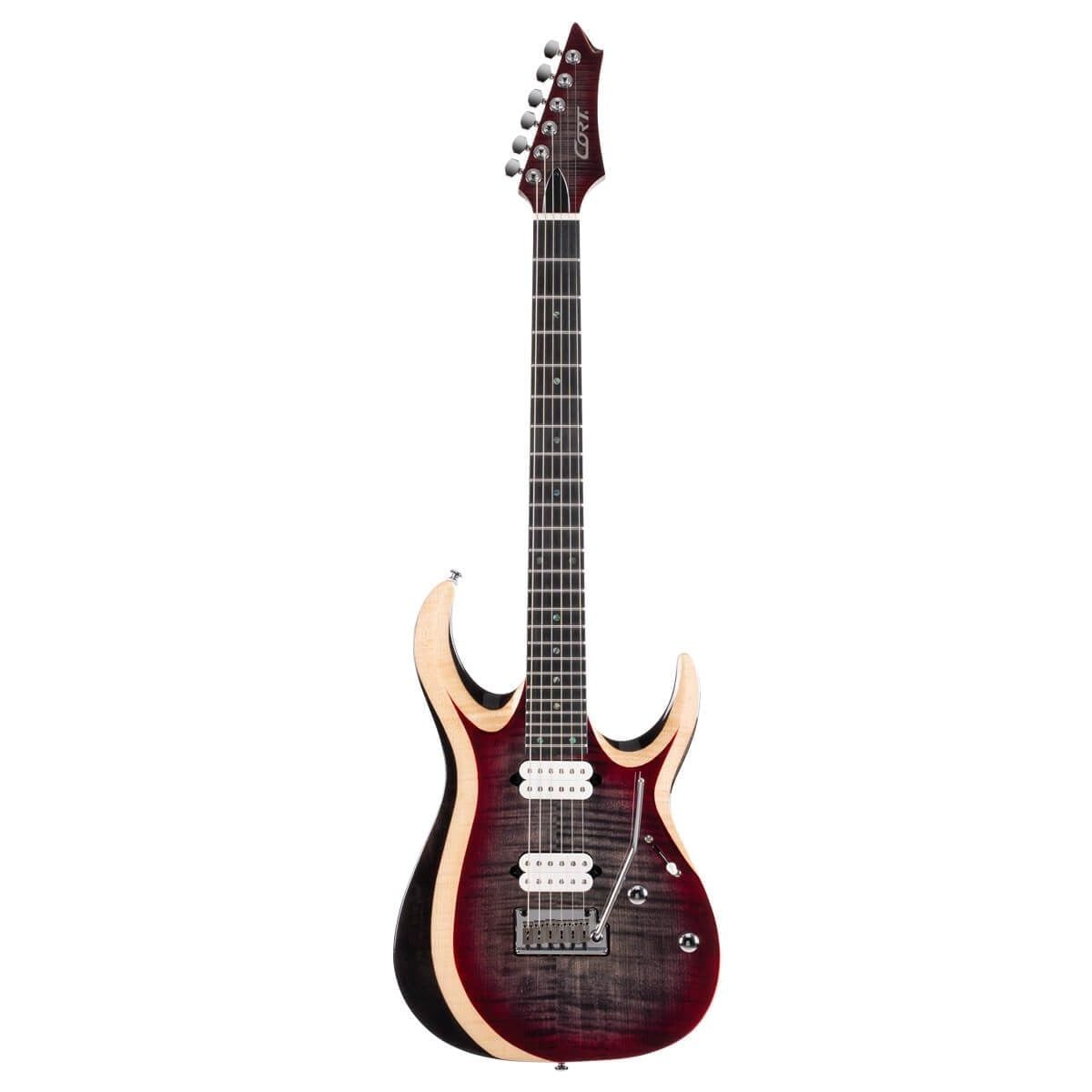 CORT X700 DUALITY II LVB ELEKTRO GİTAR, LAVA BURST, ÇANTALI