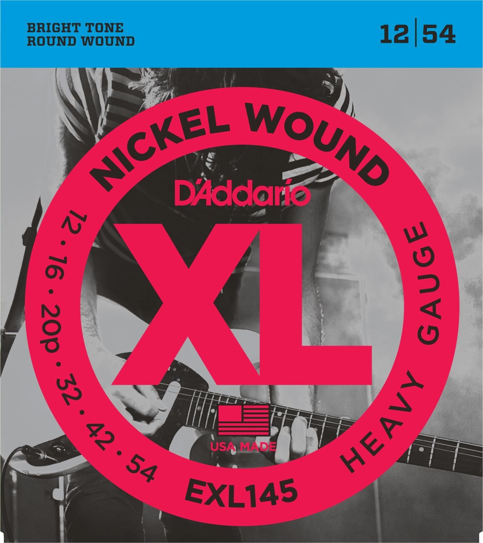 DADDARIO EXL145 ELEKTRO GİTAR TEL SETİ, XL, 12-54, NICKEL