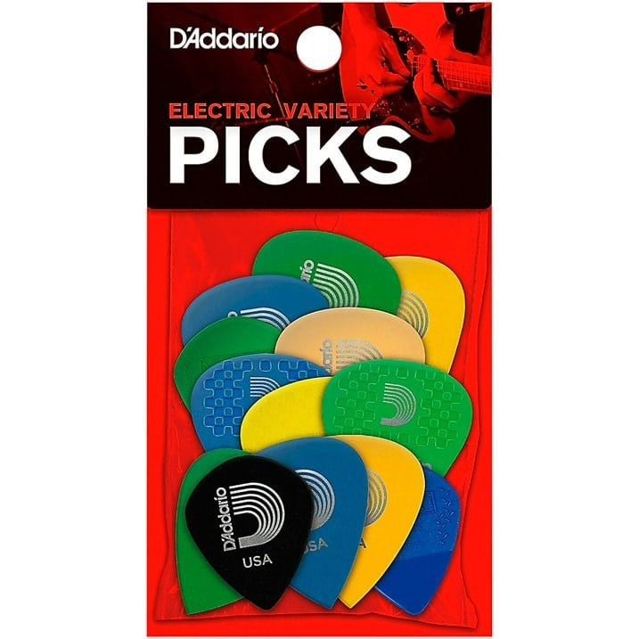DADDARIO 1EVP4-13G ELEKTRO GİTAR KARIŞIK MEDIUM PENA SETİ (13 ADET)