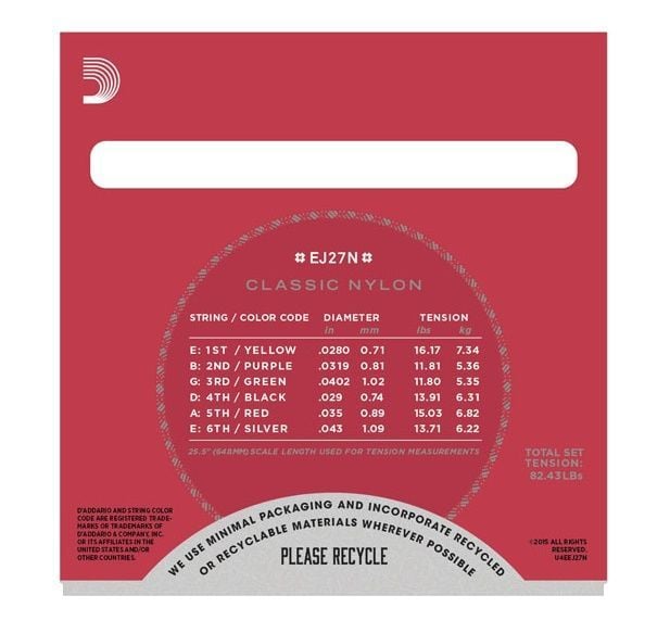 Daddario Klasik Gitar Tel Seti - EJ27N