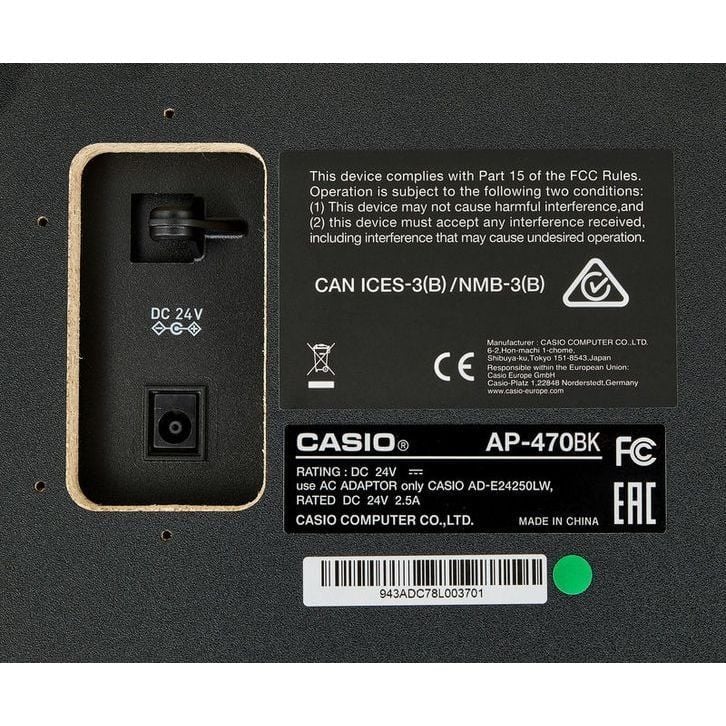 Casio AP470 Dijital Piyano Mat Siyah (Tabure ve Kulaklık Hediyeli)