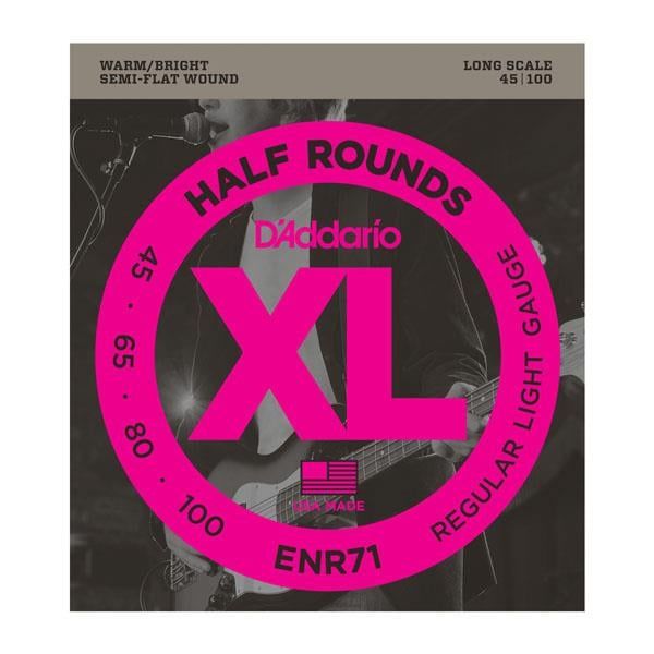 DADDARIO ENR71 BASS GİTAR TEL SETİ, HALF ROUND BASS, REGULAR LIGHT
