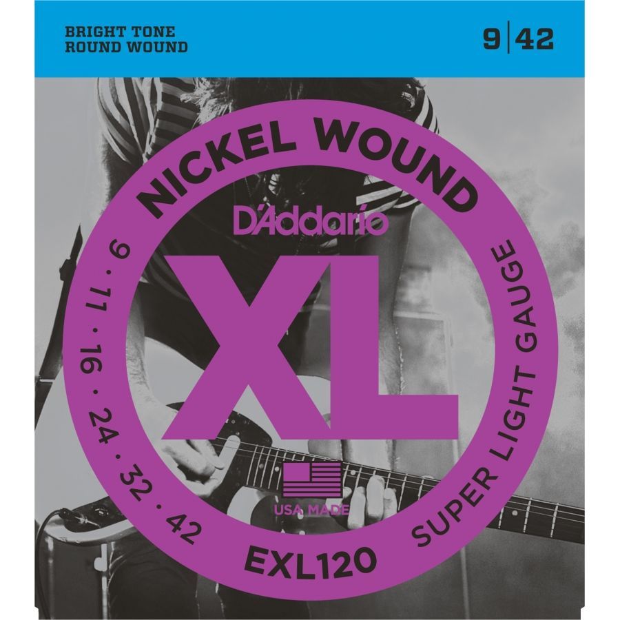 DADDARIO ELEKTRO GİTAR TEL SETİ, XL, 9-42, NICKEL WOUND,