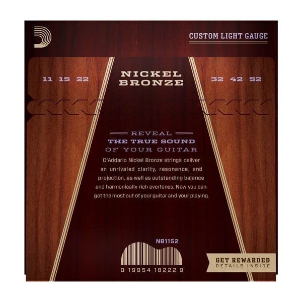 Daddario Akustik Gitar Tel Seti Nickel Bronze - NB1152