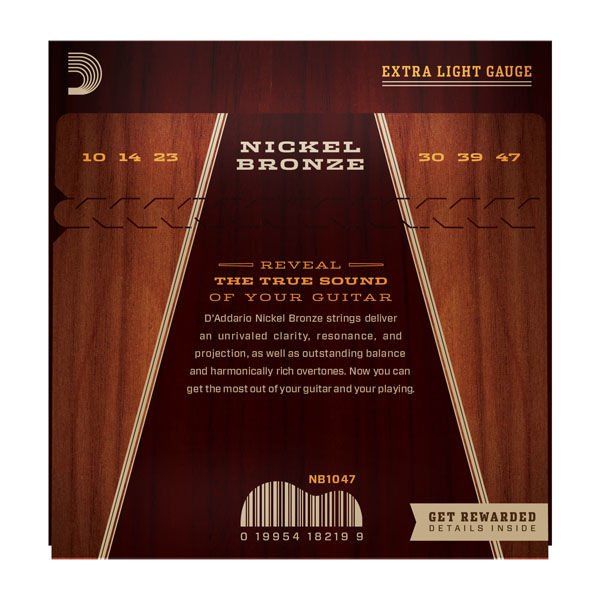 Daddario Akustik Gitar Tel Seti Nickel Bronze - NB1047
