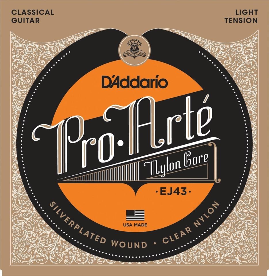 DADDARIO EJ43 KLASİK GİTAR TEL SETİ, SILVERPLATED WOUND, LIGHT TENSION