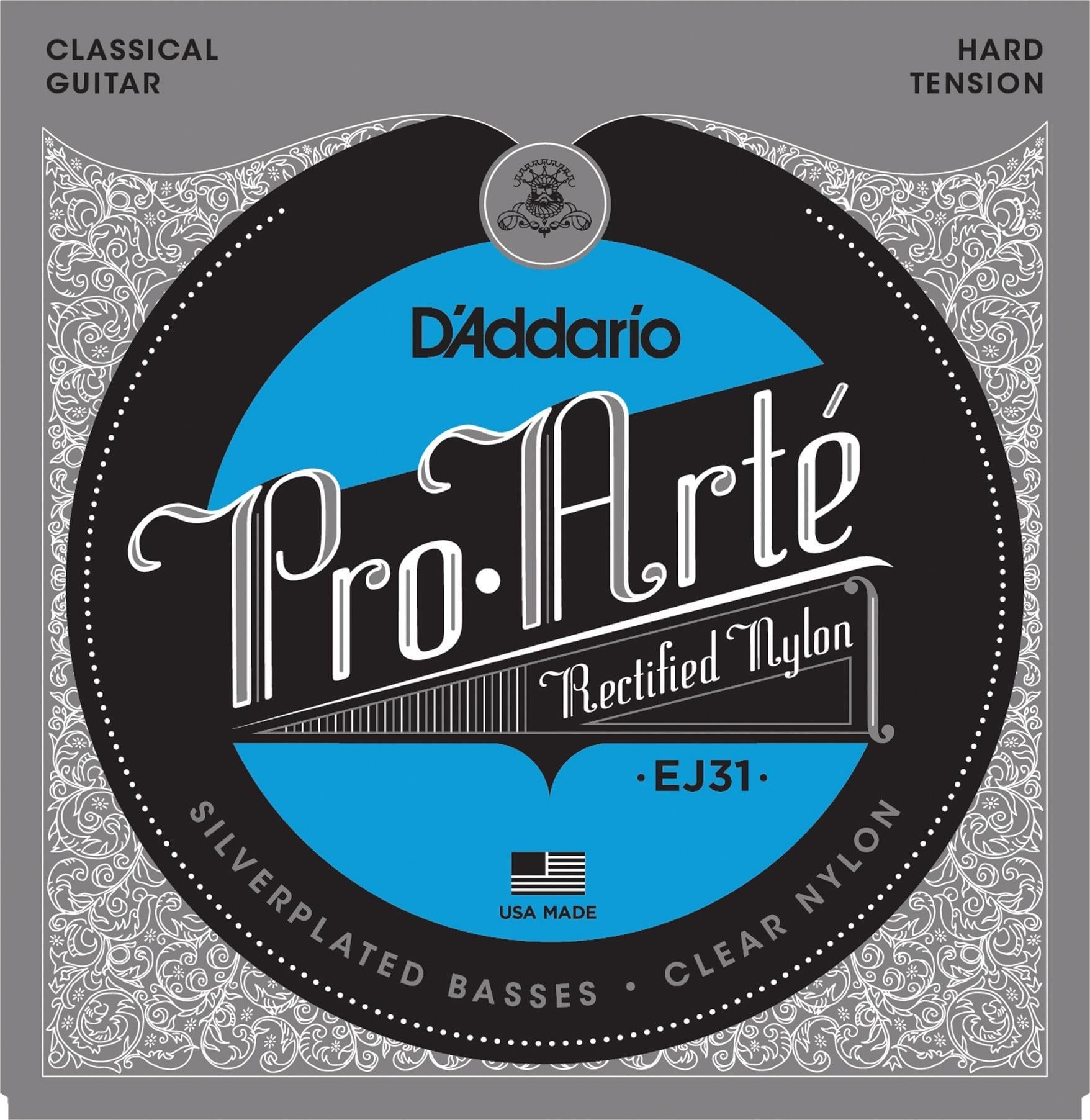DADDARIO EJ31 KLASİK GİTAR TEL SETİ, RECTIFIED NYLON, HARD TENSION