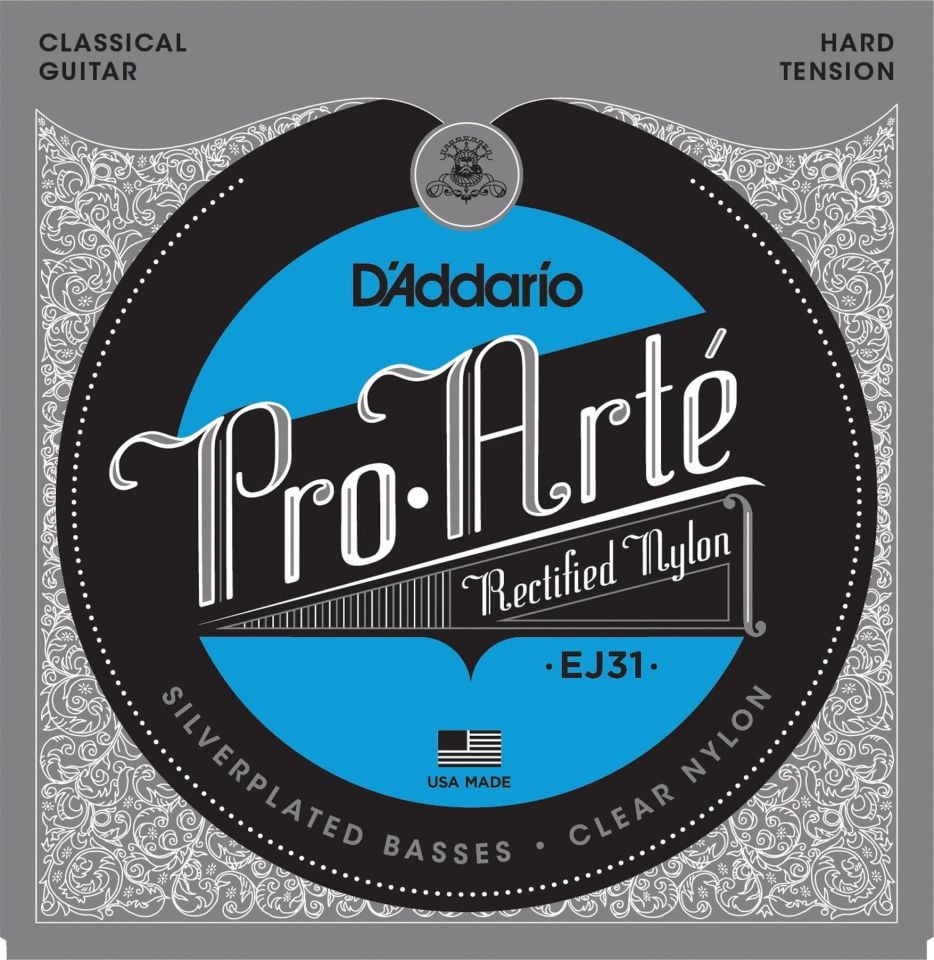 DADDARIO EJ31 KLASİK GİTAR TEL SETİ, RECTIFIED NYLON, HARD TENSION