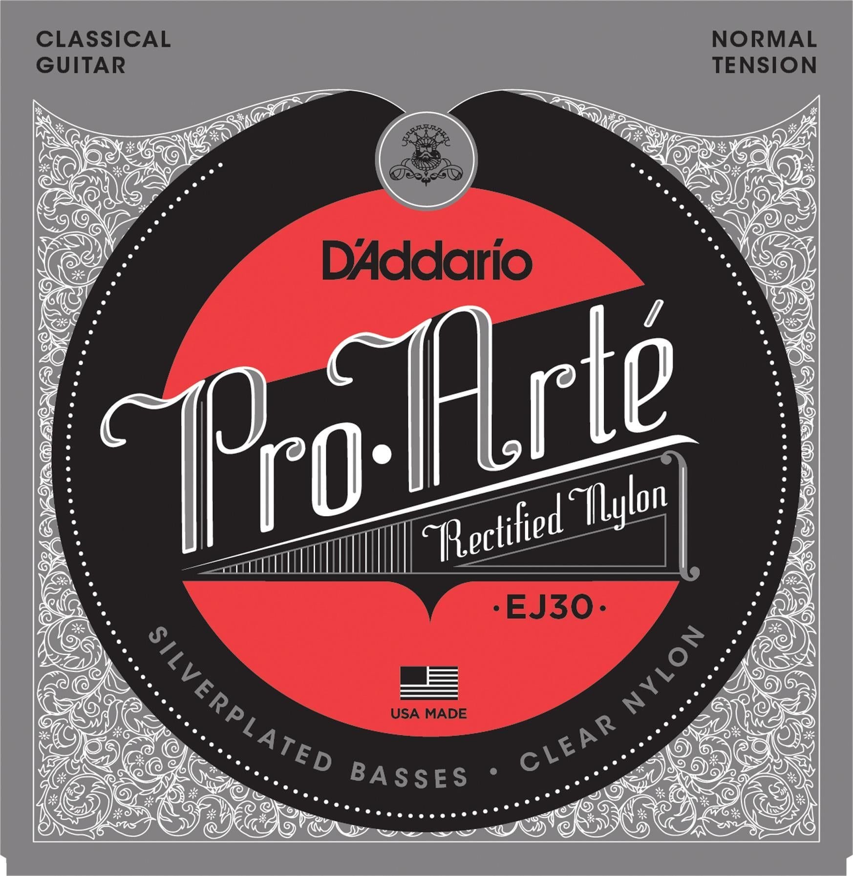 DADDARIO EJ30 KLASİK GİTAR TEL SETİ, RECTIFIED NYLON, NORMAL TENSION