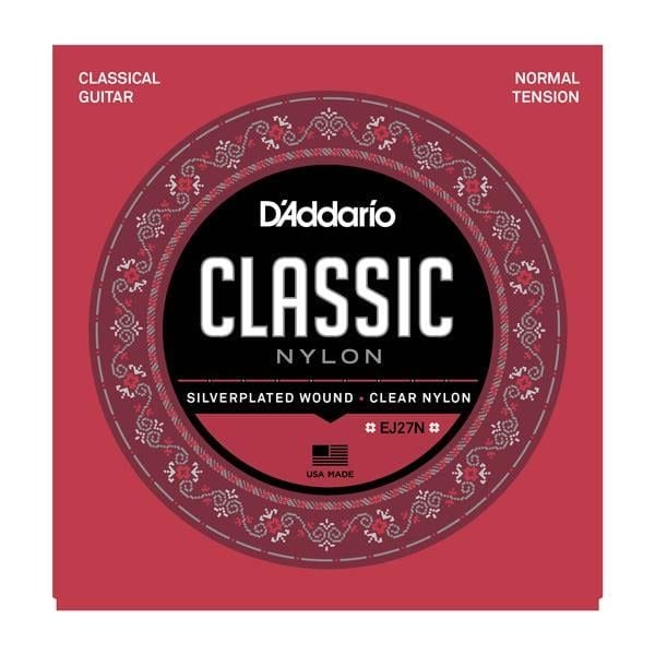 DADDARIO EJ27N KLASİK GİTAR TEL SETİ, 4/4, SILVERPLATED WOUND, NORMAL TENSION