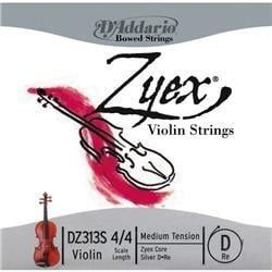 DADDARIO DZ313S KEMAN TEK TEL, ZYEX, 4/4, MEDIUM, D-(RE), GÜMÜŞ