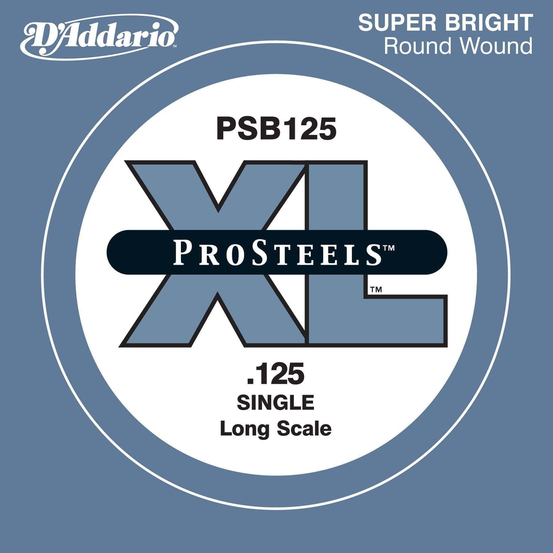 DADDARIO PSB125 BASS TEK TEL, B-(Sİ), PRO STEELS, 0.125