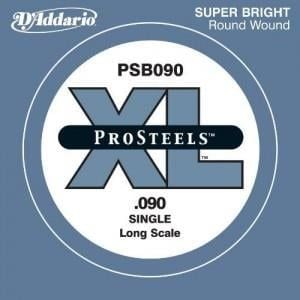 DADDARIO PSB090 BASS TEK TEL, E-(Mİ), PRO STEELS, 0.090