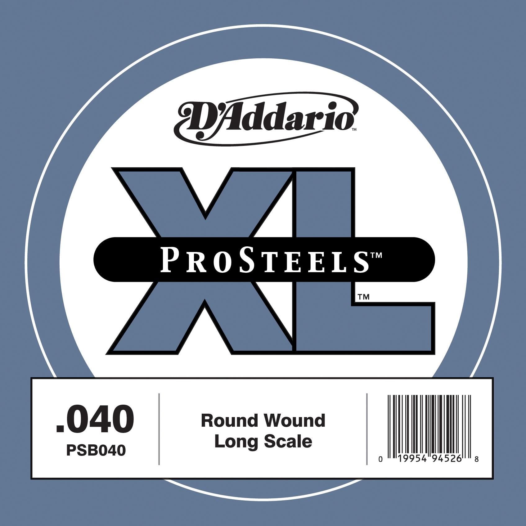 DADDARIO PSB040 BASS TEK TEL, G-(SOL), PRO STEELS, 0.040