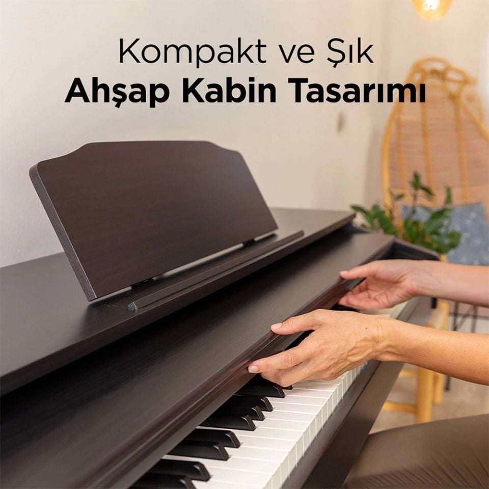 ROLAND RP30-CRL Gülağacı Dijital Duvar Piyanosu - (Tabure & Kulaklık Hediyeli)