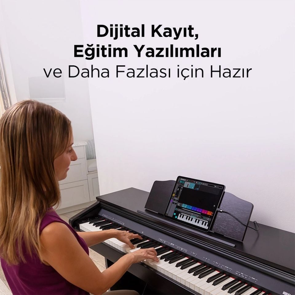 ROLAND RP30-CRL Gülağacı Dijital Duvar Piyanosu - (Tabure & Kulaklık Hediyeli)