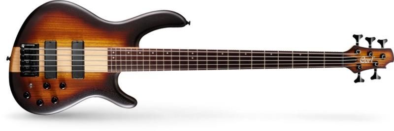 CORT C5PLUS ZBMH OTAB BASS GİTAR, 5 TELLİ, OPEN PORE TABACCO BURST