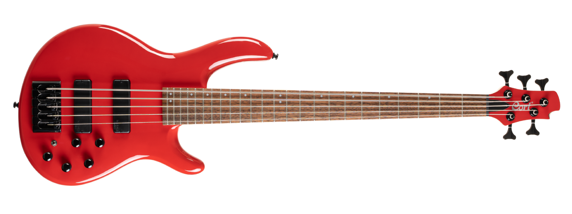 CORT C5 DELUXE CRD BASS GİTAR, 5 TELLİ, ŞEKER KIRMIZISI
