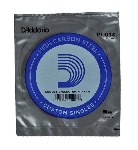 DADDARIO PL013 ELEKTRO VE AKUSTİK TEK TEL, B-(Sİ), YÜKSEK KARBONLU ÇELİK