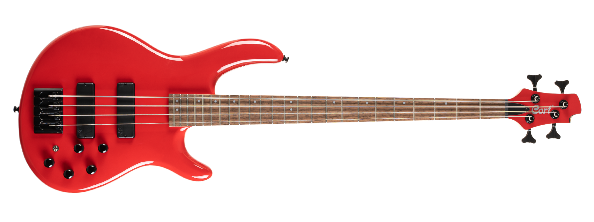 CORT C4 DELUXE CRD BASS GİTAR, 4 TELLİ, ŞEKER KIRMIZISI