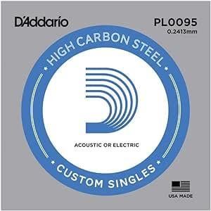 DADDARIO PL0095 ELEKTRO VE AKUSTİK TEK TEL, E-(Mİ), YÜKSEK KARBONLU ÇELİK