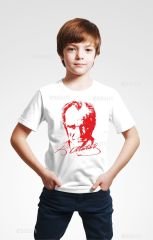 23 NİSAN ÖZEL ATATÜRK BASKILI ÇOCUK TSHIRT