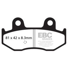 EBC SFAC411 SUZUKI BURGMAN 400 01-06 , BURGMAN 250 01-02 CARBON ARKA FREN BALATASI