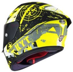 KYT NZ RACE KASK BLAZING MATT YELLOW