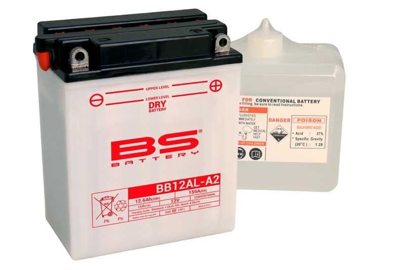 BS BATTERY BB12AL-A2 (DRY) Motosiklet Aküsü