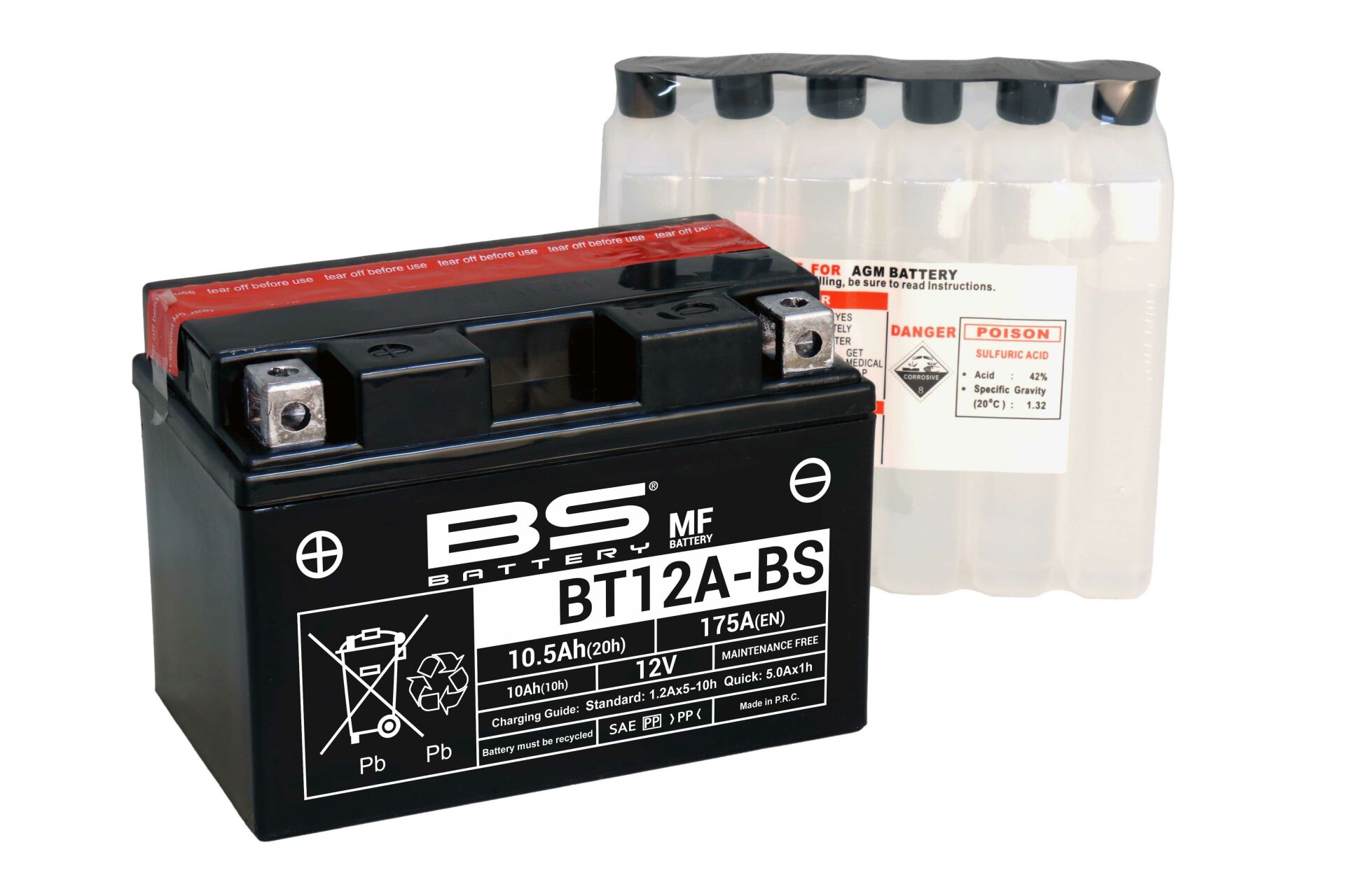 BS BATTERY BT12A-BS Motosiklet Aküsü