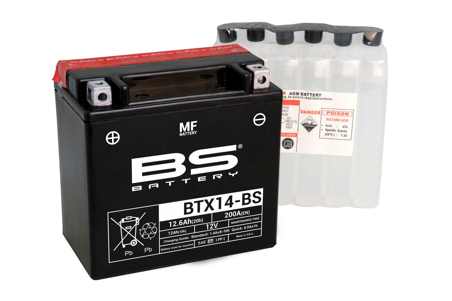 BS BATTERY BTX14-BS Motosiklet Aküsü