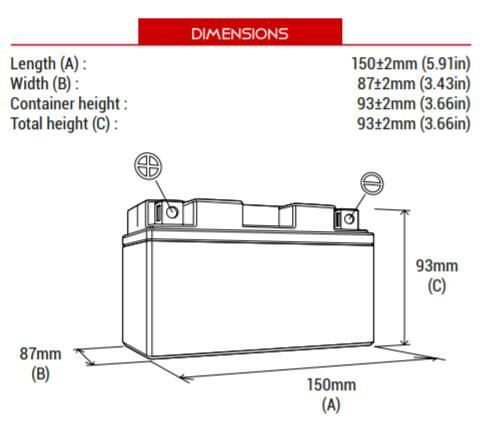 BS BATTERY BTX7A-BS Motosiklet Aküsü