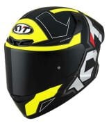 KYT TT-COURSE KASK ELECTRON MAT SİYAH SARI