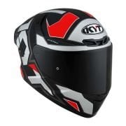 KYT TT-COURSE KASK ELECTRON MAT GRİ/KIRMIZI