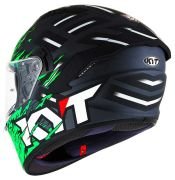 KYT NF-R KASK FLAMING MATT GREY-GREEN