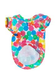 Bi Dolap Ponçik Bubble Tişört Renkli Yumuşak Dokulu Yazlık Kumaş Kedi Köpek Kıyafeti & Tişörtü