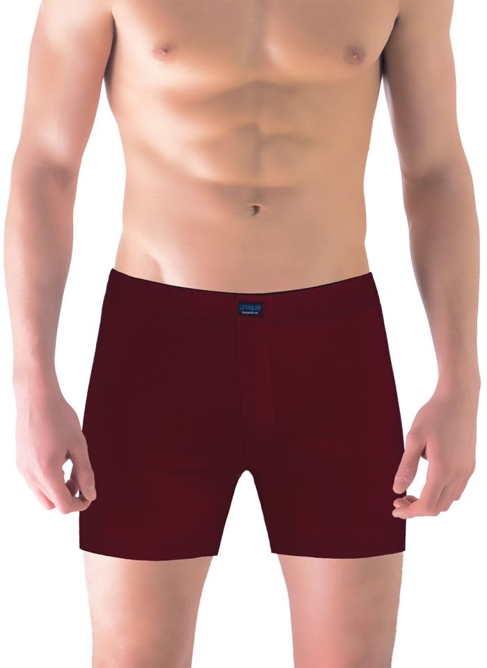 Classic Bordo Renk Erkek Boxer