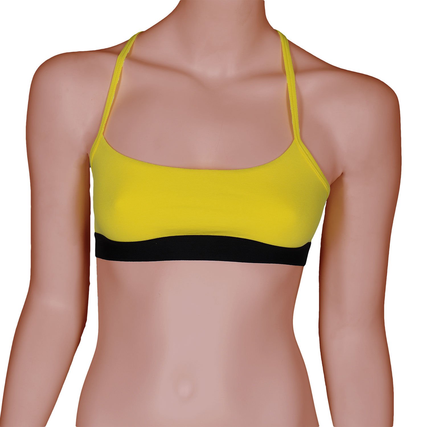 Kadın T-Back Bralet Sarı