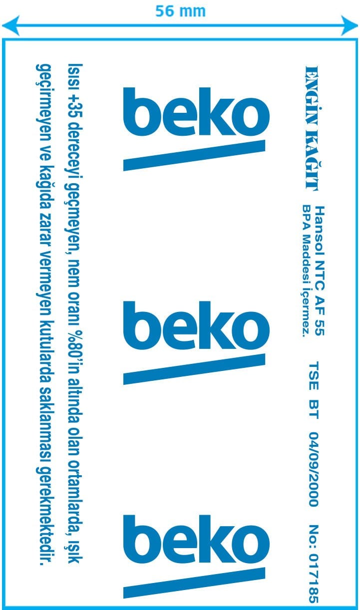 Beko 300 TR Yazar Kasa Pos Kağıdı