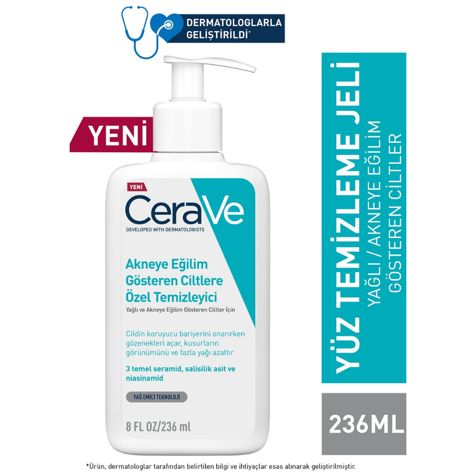 CeraVe Akneye Eğilim Gösteren Ciltler İçin Temizleyici