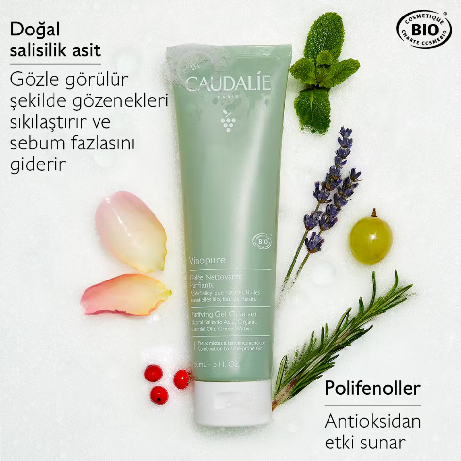 Caudalie Vinopure Nettoyante Purifiante Gel 150 ml