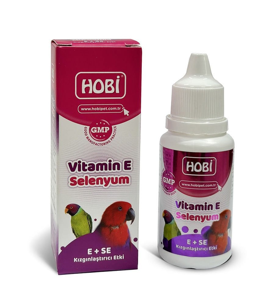 Kuşlar İçin Vitamin E ve Selenyum Takviyesi 30ml