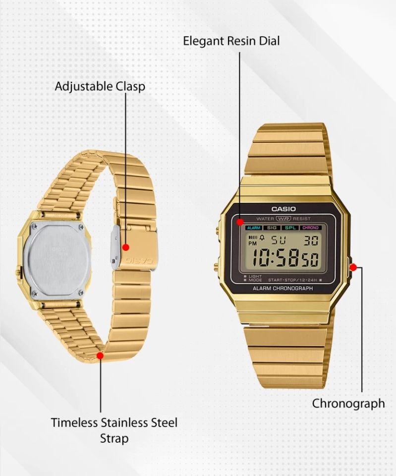CASIO A700WG-9ADF Quartz UNİSEX KOL SAATİ