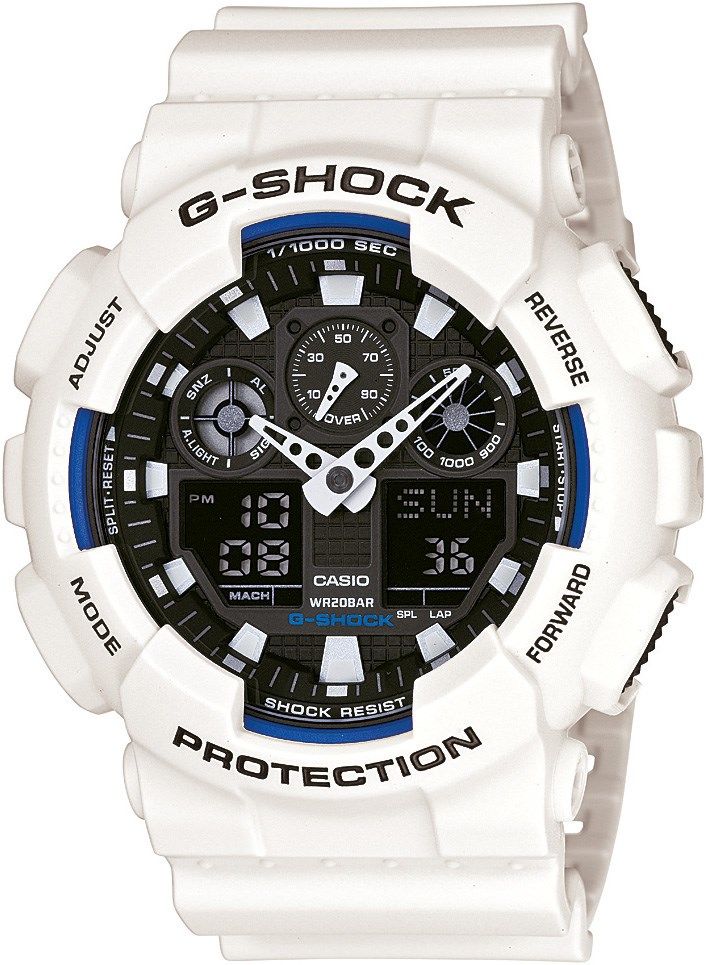 CASIO GA-100B-7ADR Analog & Dijital ERKEK KOL SAATİ